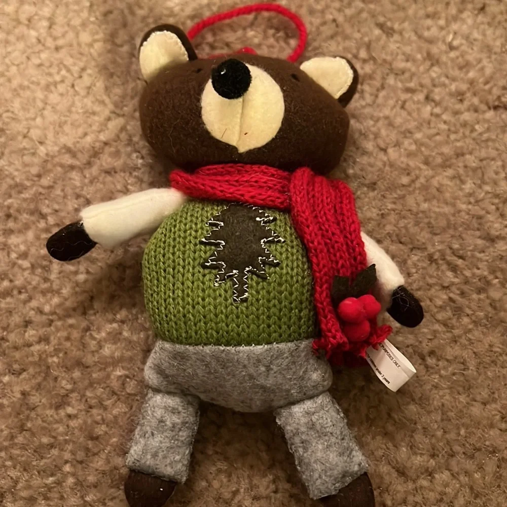 Plush Bear Ornament